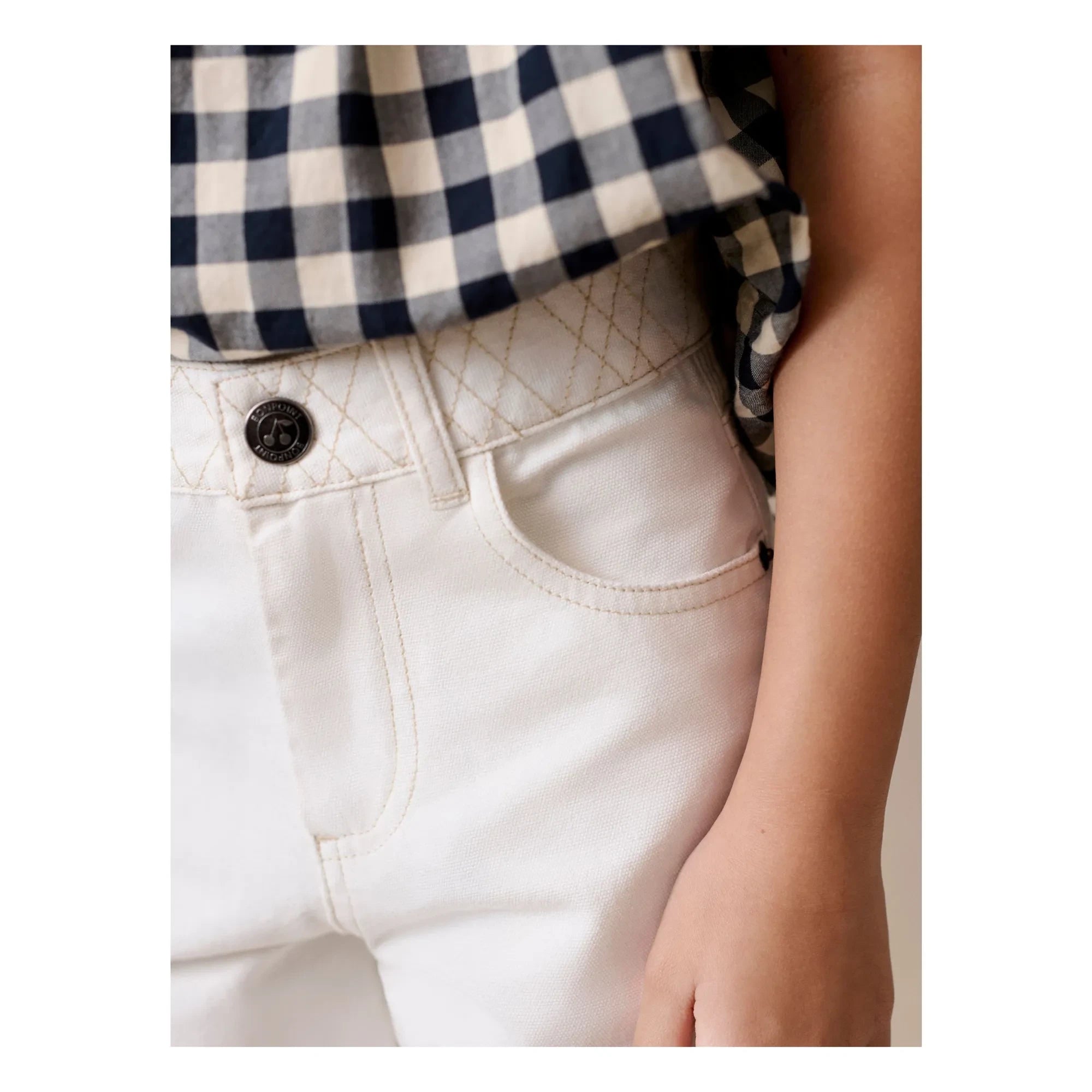 Bonpoint - Eloha Organic Cotton Pants | White
