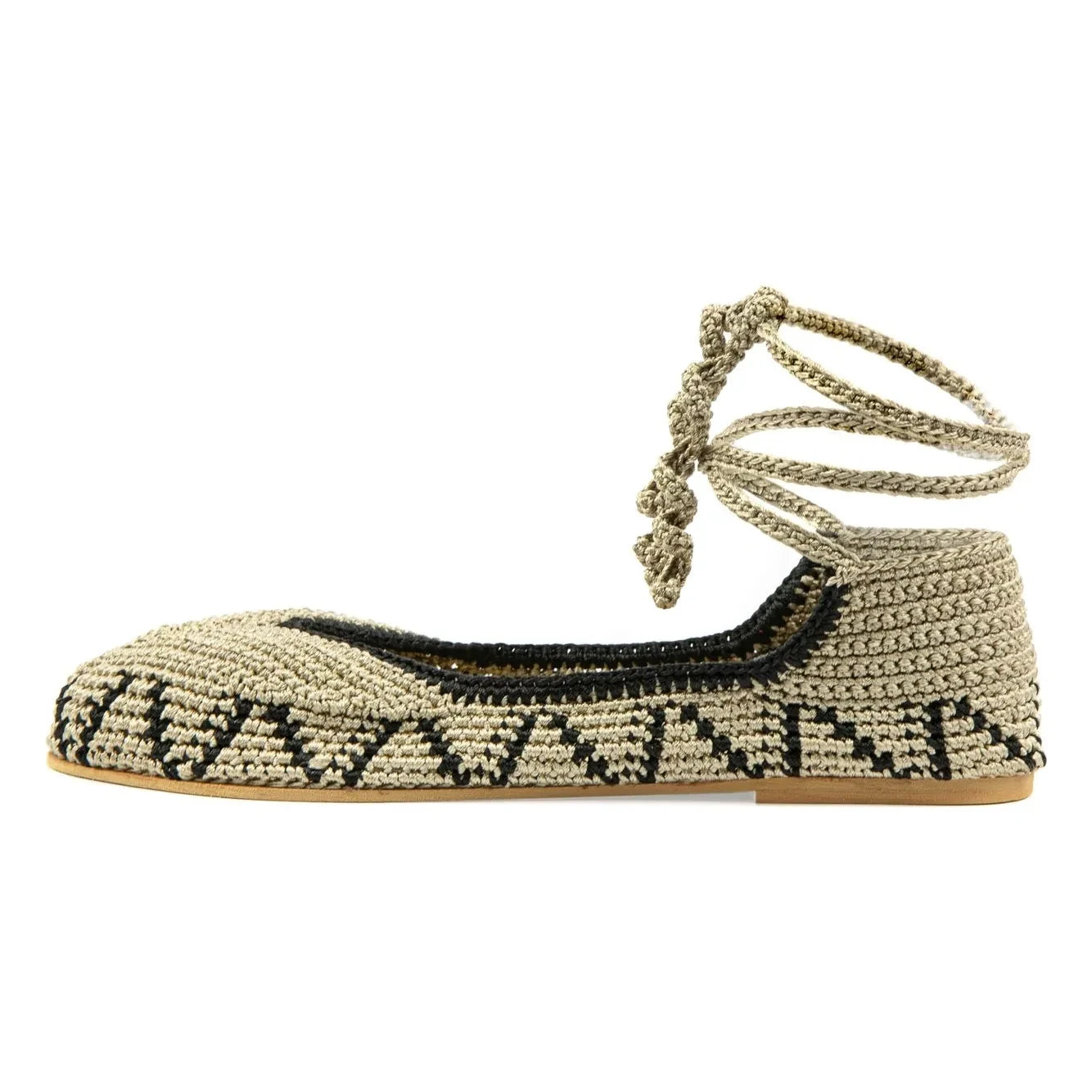 Kashura - High Ballet Flats Pistachio Coffee | Brown