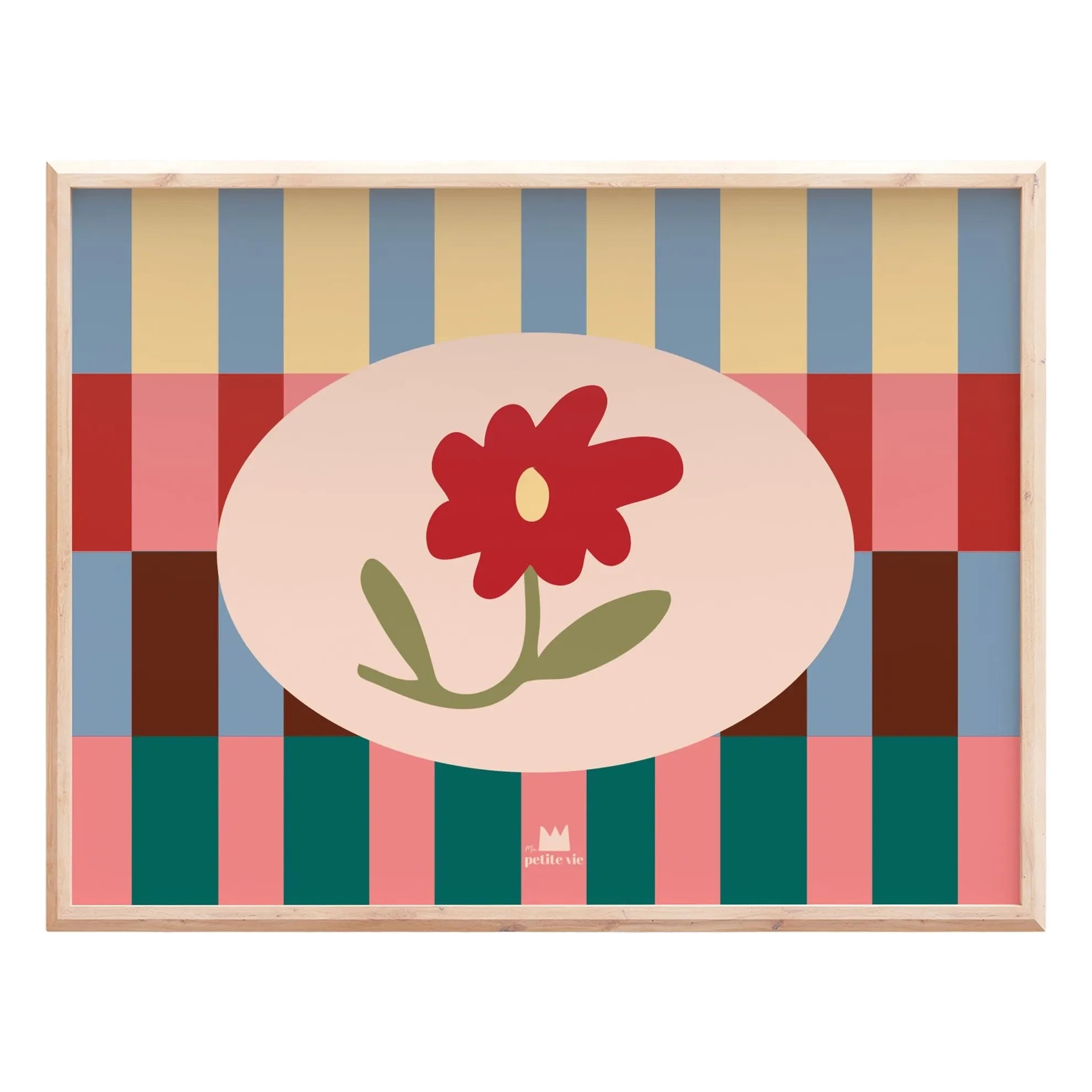 Ma petite vie - Graphic Floral Poster