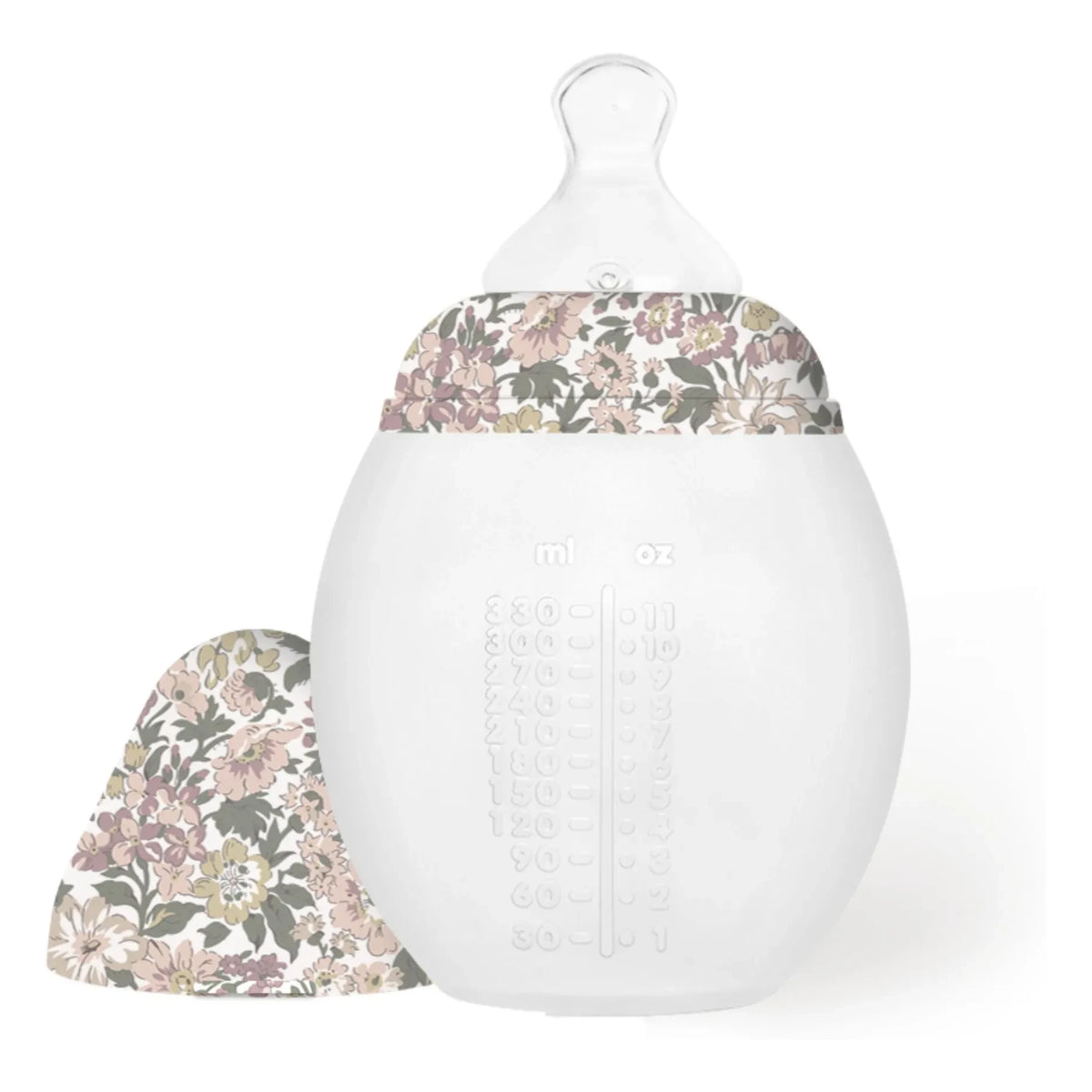 Elhée - Honey Dew Medical Silicone Baby Bottle and Physiological Pacifier - Elhée x Liberty | Powder Pink