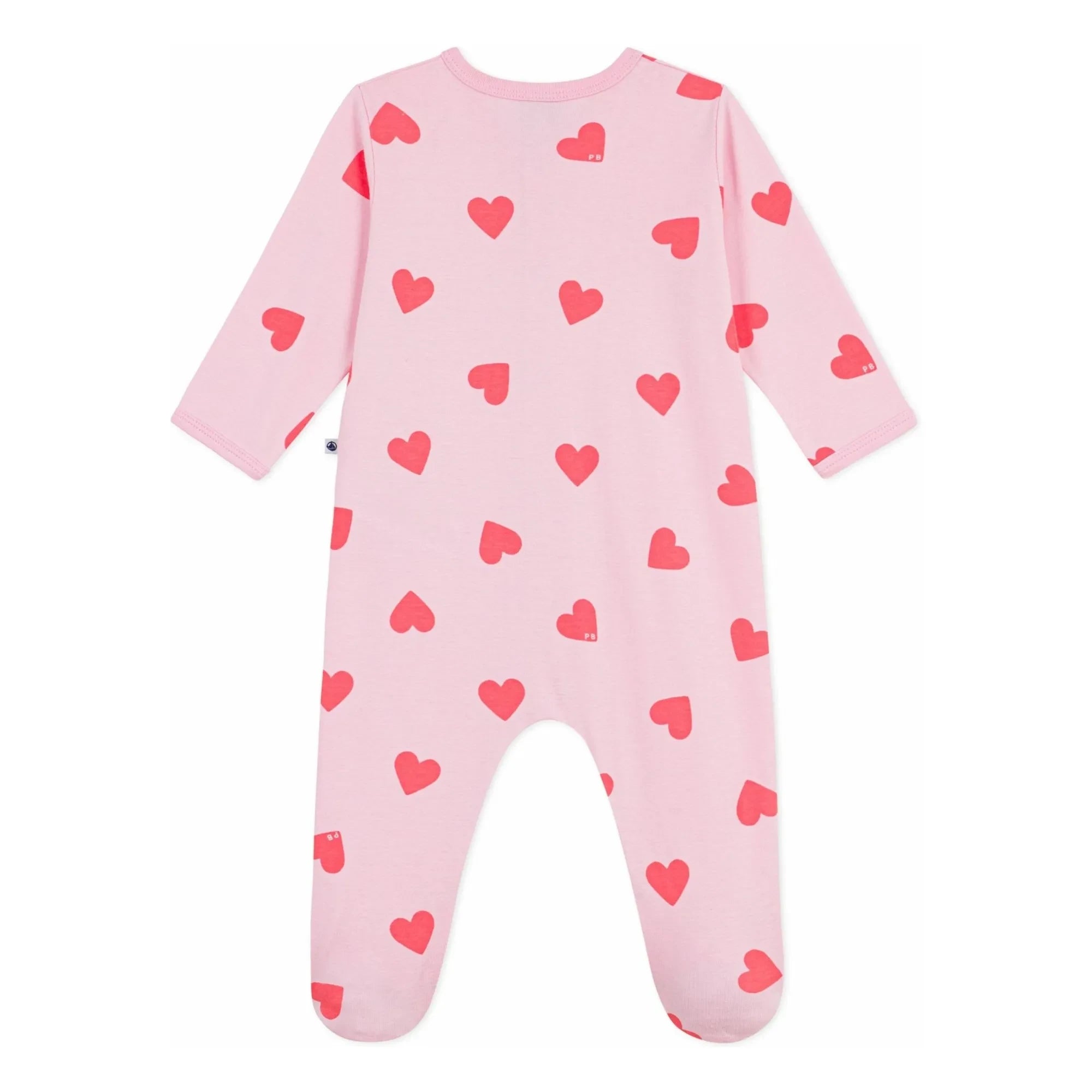 Petit Bateau - Sleep Well Hearts PB Pajama | Pink