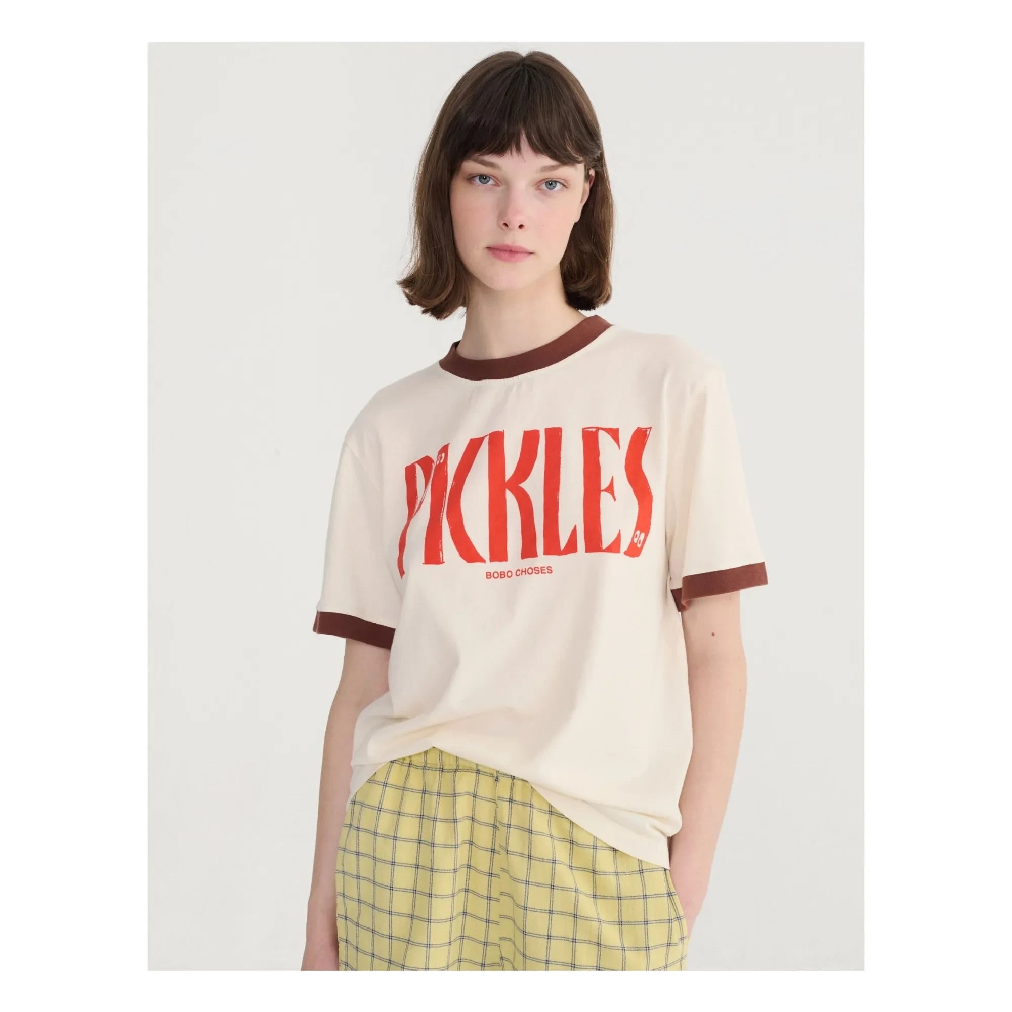 Bobo Choses - Color Block Organic Cotton T-Shirt | Cream