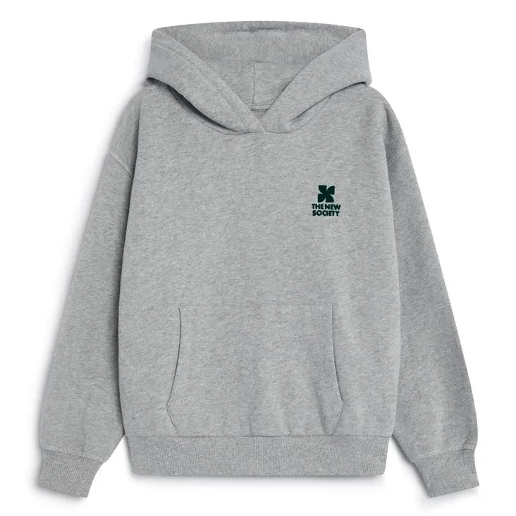 the new society - TNS Logo Kapüşonlu Sweatshirt | Gri