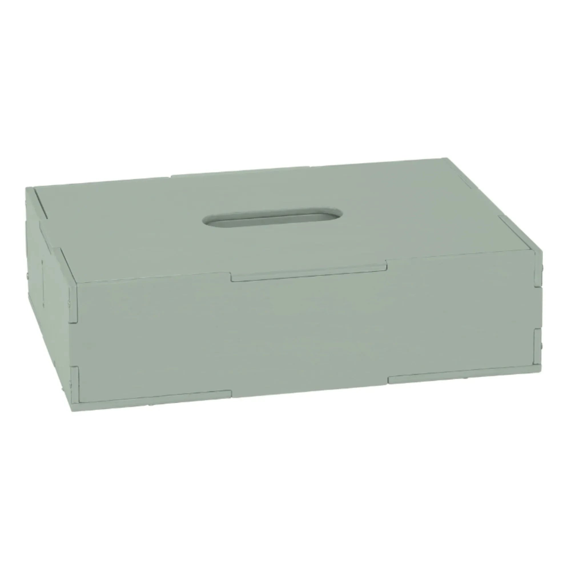 Nofred - Wooden Lid Storage Box | Olive Green