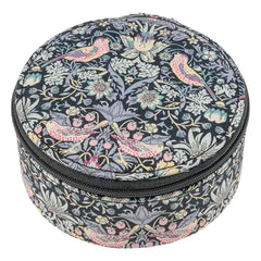 Bon Dep - Round Jewelry Box MW Liberty Strawberry Thief | Black