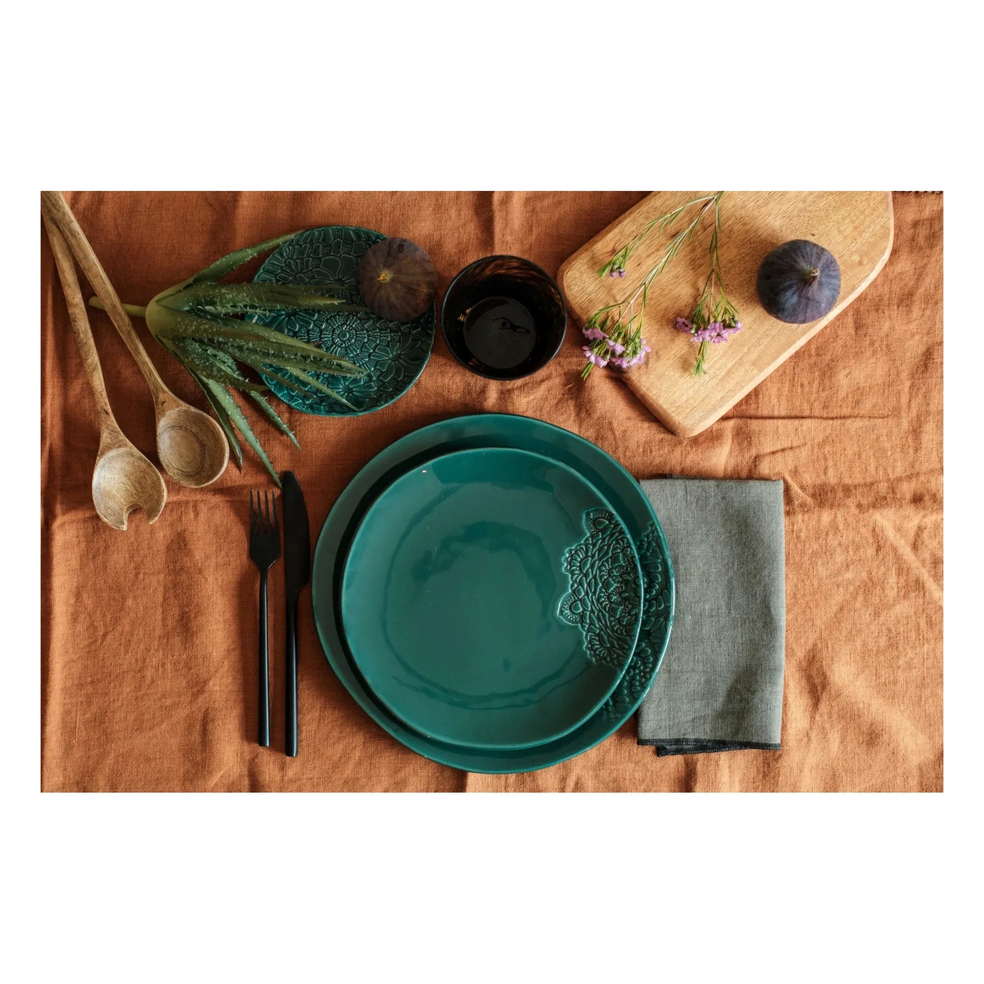 Maison Vessel - Blanca Tatoo Dantel Tabaklar - 2'li Set | Jade
