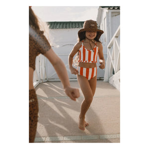 Tinycottons - Striped Swimsuit | Red