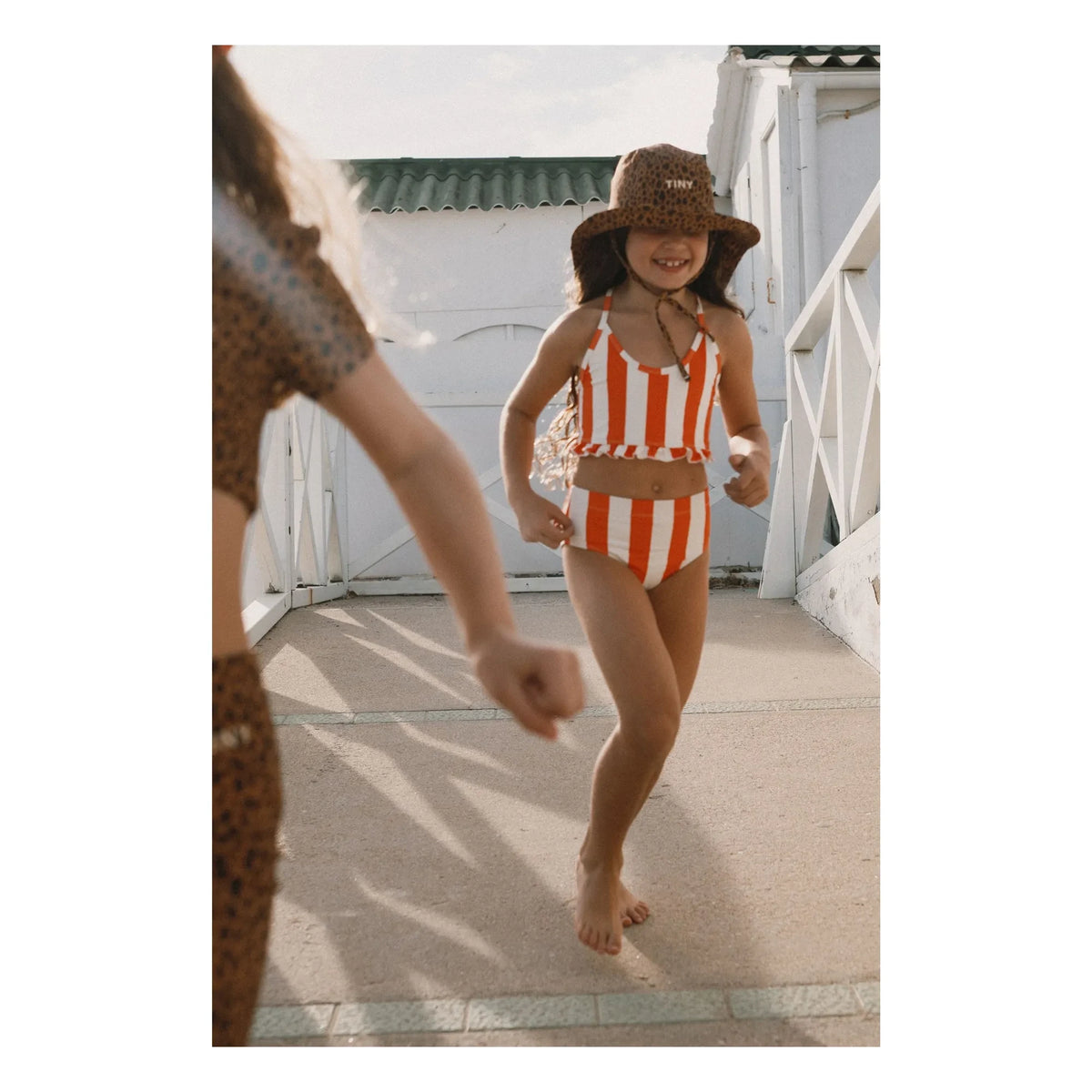 Tinycottons - Striped Swimsuit | Red