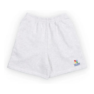 the new society - TNS Logo Jogger Şort | Heather grey