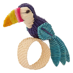 Coro Cora - Toucan Napkin Ring | Blue