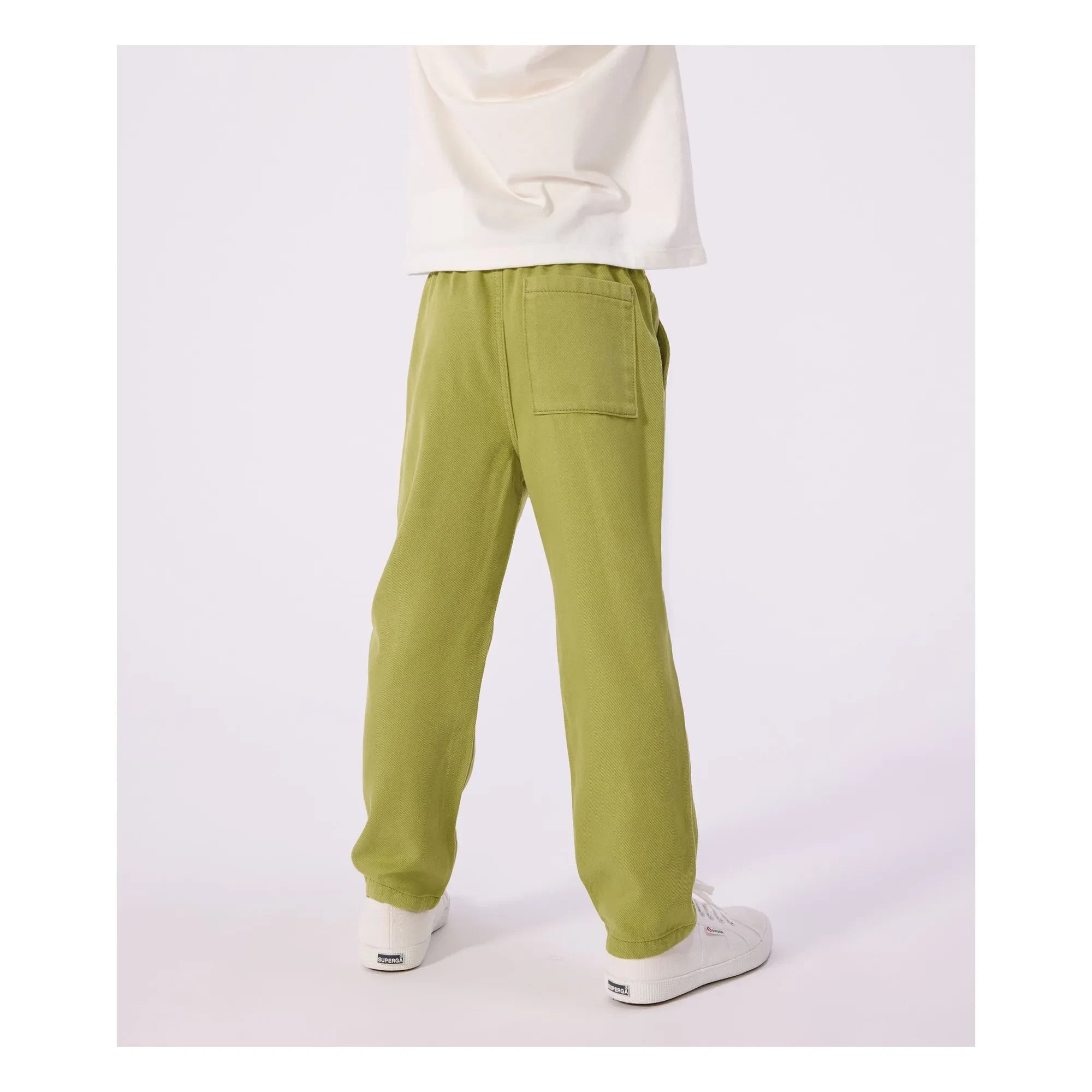 Petit Bateau - Straight Cut Twill Pants | Khaki