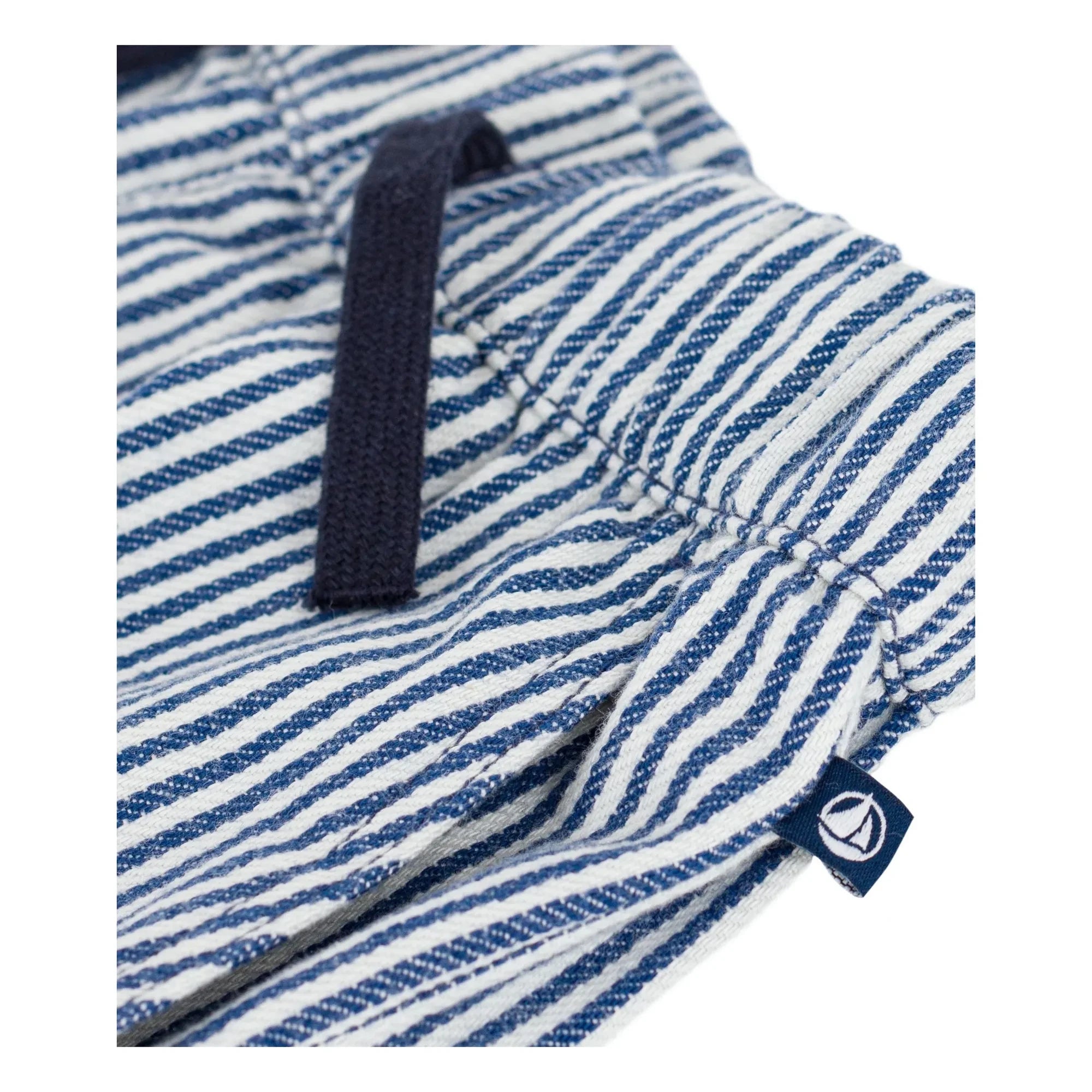 Petit Bateau - Organic Cotton Striped Pants | Blue