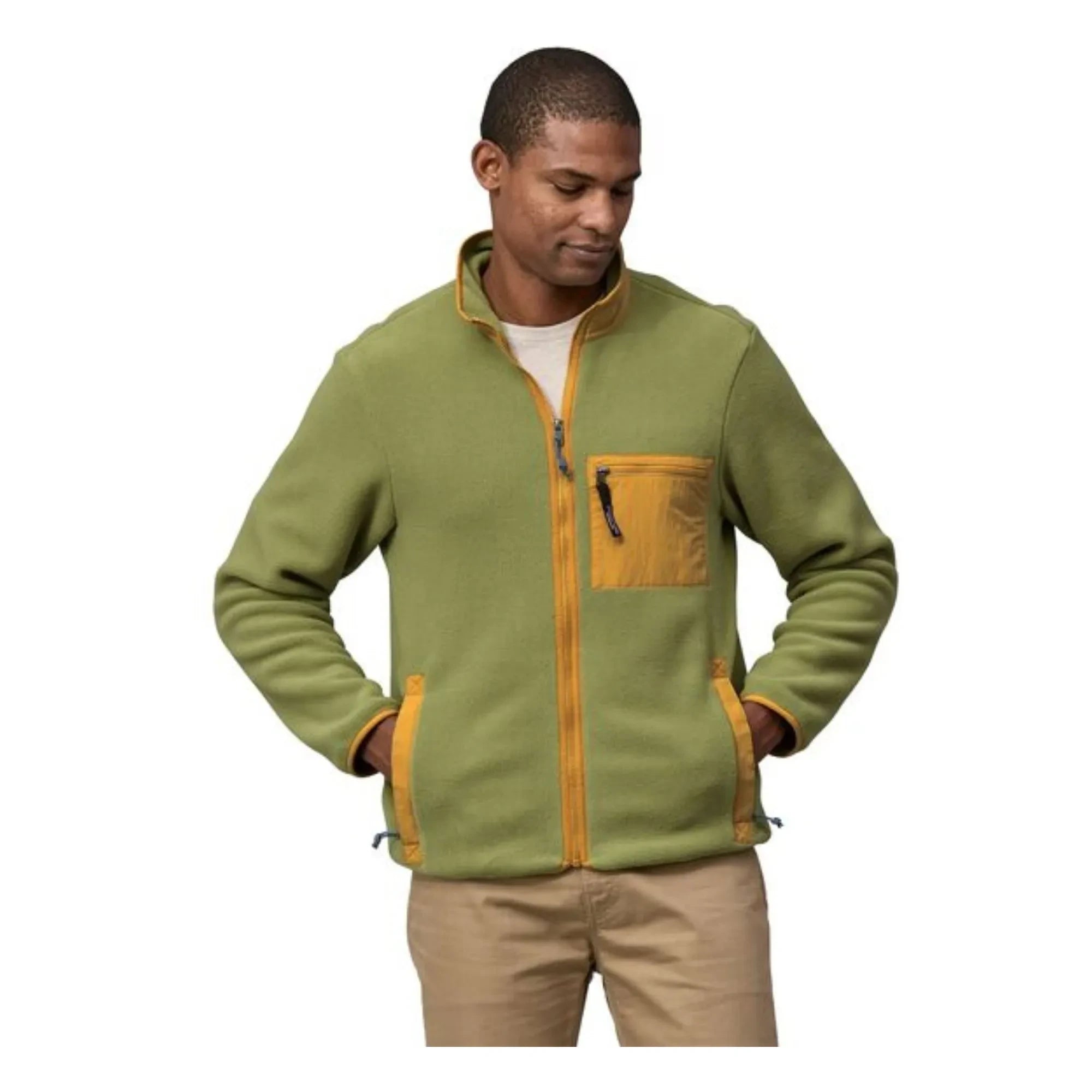 Patagonia - Synchilla Zippered Fleece Recycled Fibers | Khaki