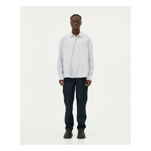 Noyoco - Bora Striped Organic Cotton Shirt | Light Blue