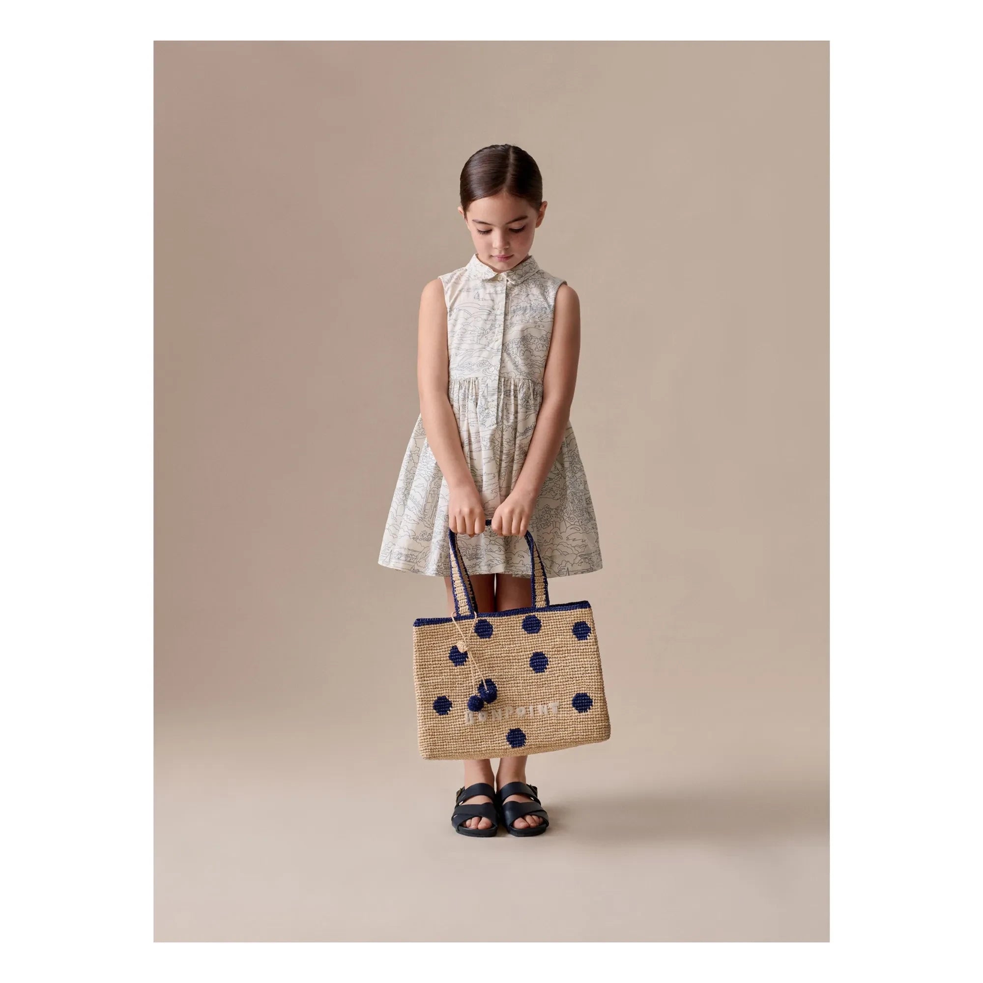 Bonpoint - Anne Paysage organic cotton dress | Ecru