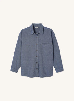 American Vintage - Lofway Cotton Shirt | Bleu stone