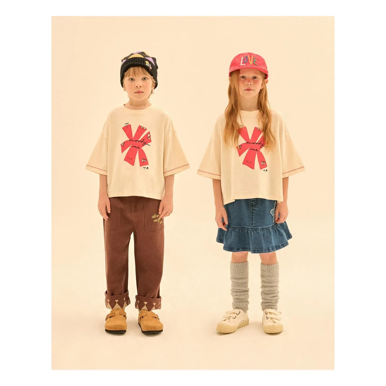 Jelly Mallow - Moody Me T-shirt | Ecru