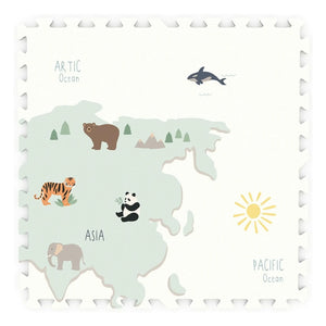 Play and Go - Tiloo Modular Play Mat - World Map