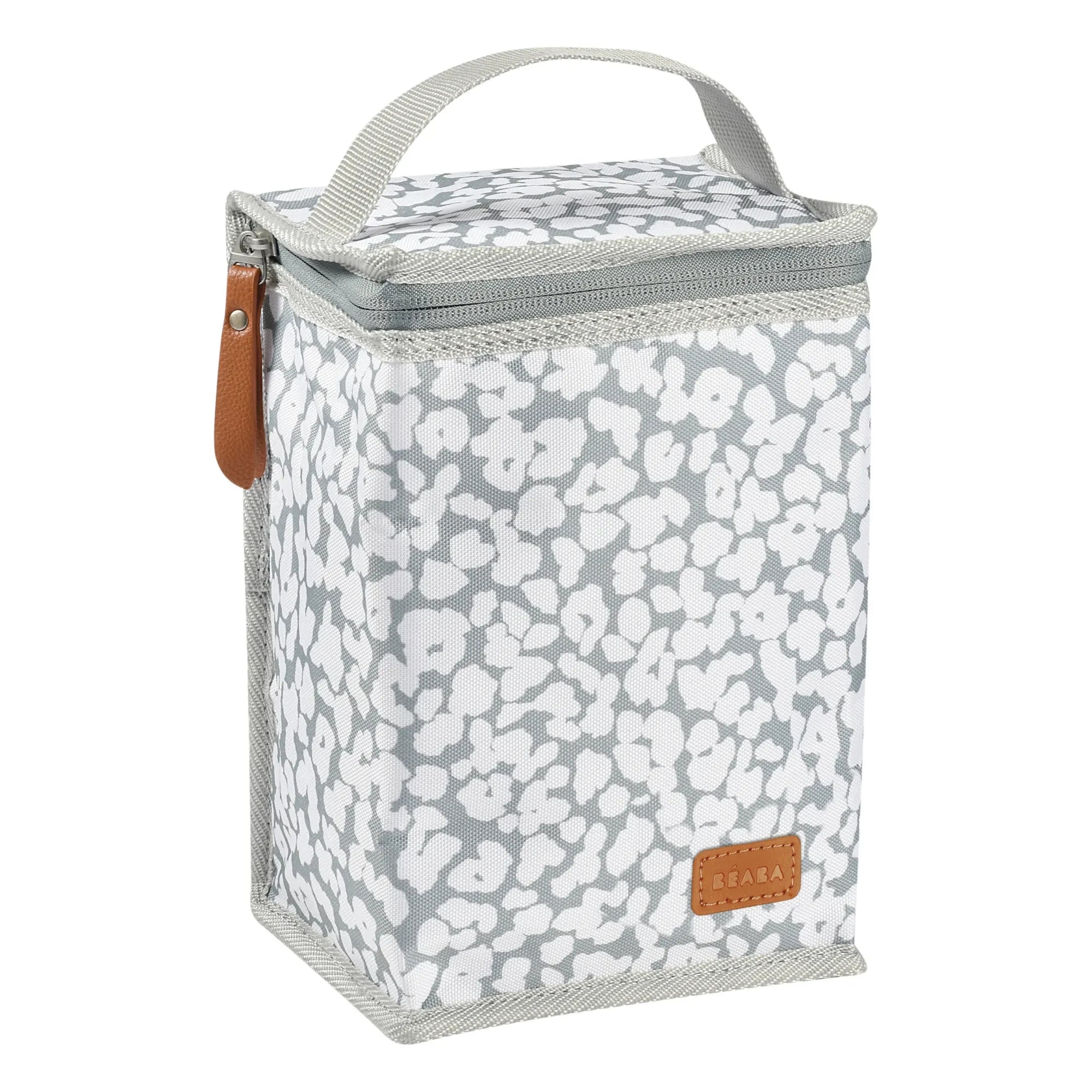 Béaba - Cherry Blossom Insulated Lunch Bag | Gray