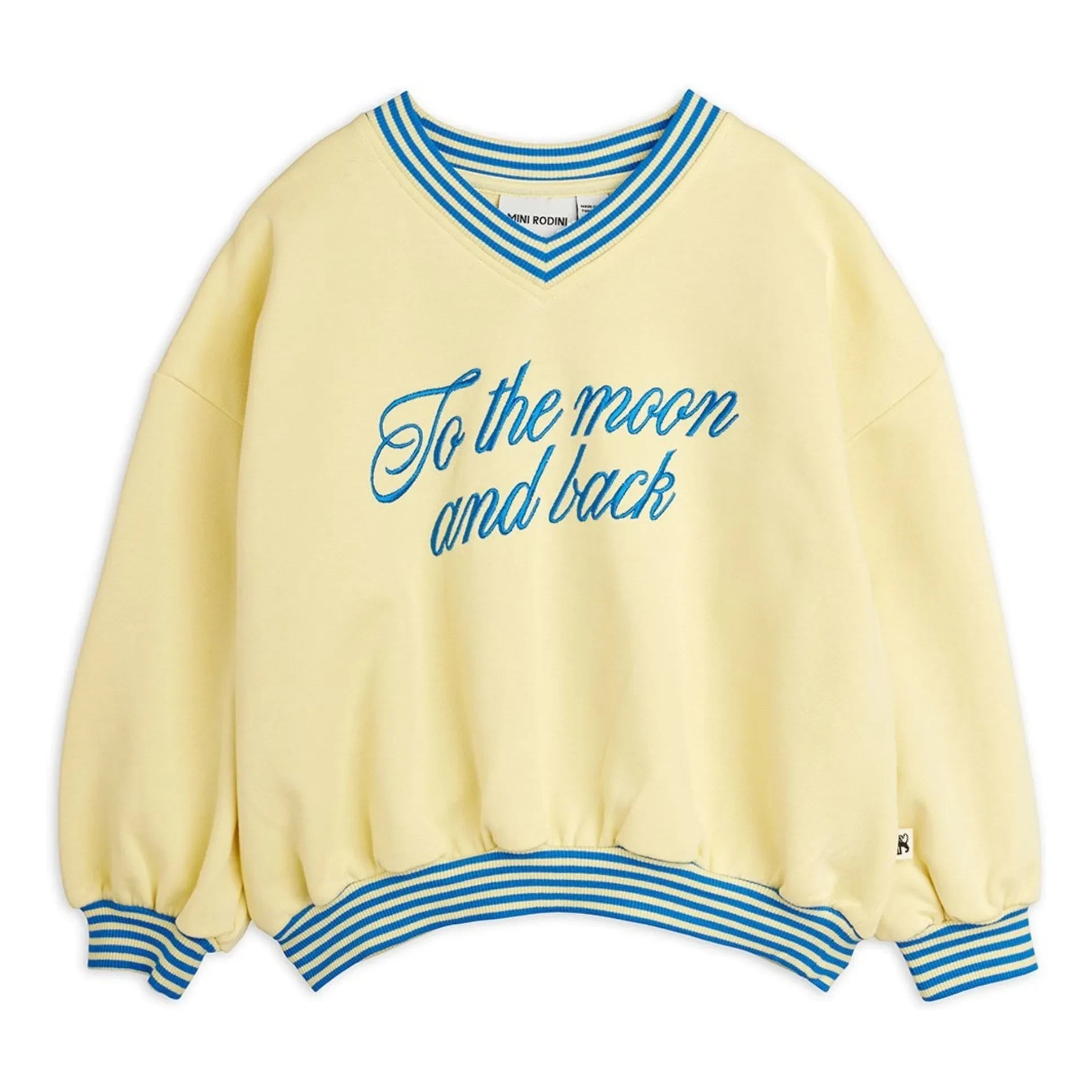 Mini Rodini - Back to the Moon and Sun Sweat Organic cotton | Yellow