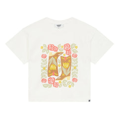 Hundred Pieces - Luna Boots Organic Cotton T-Shirt | White