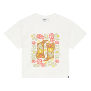 Hundred Pieces - Luna Boots Organic Cotton T-Shirt | White