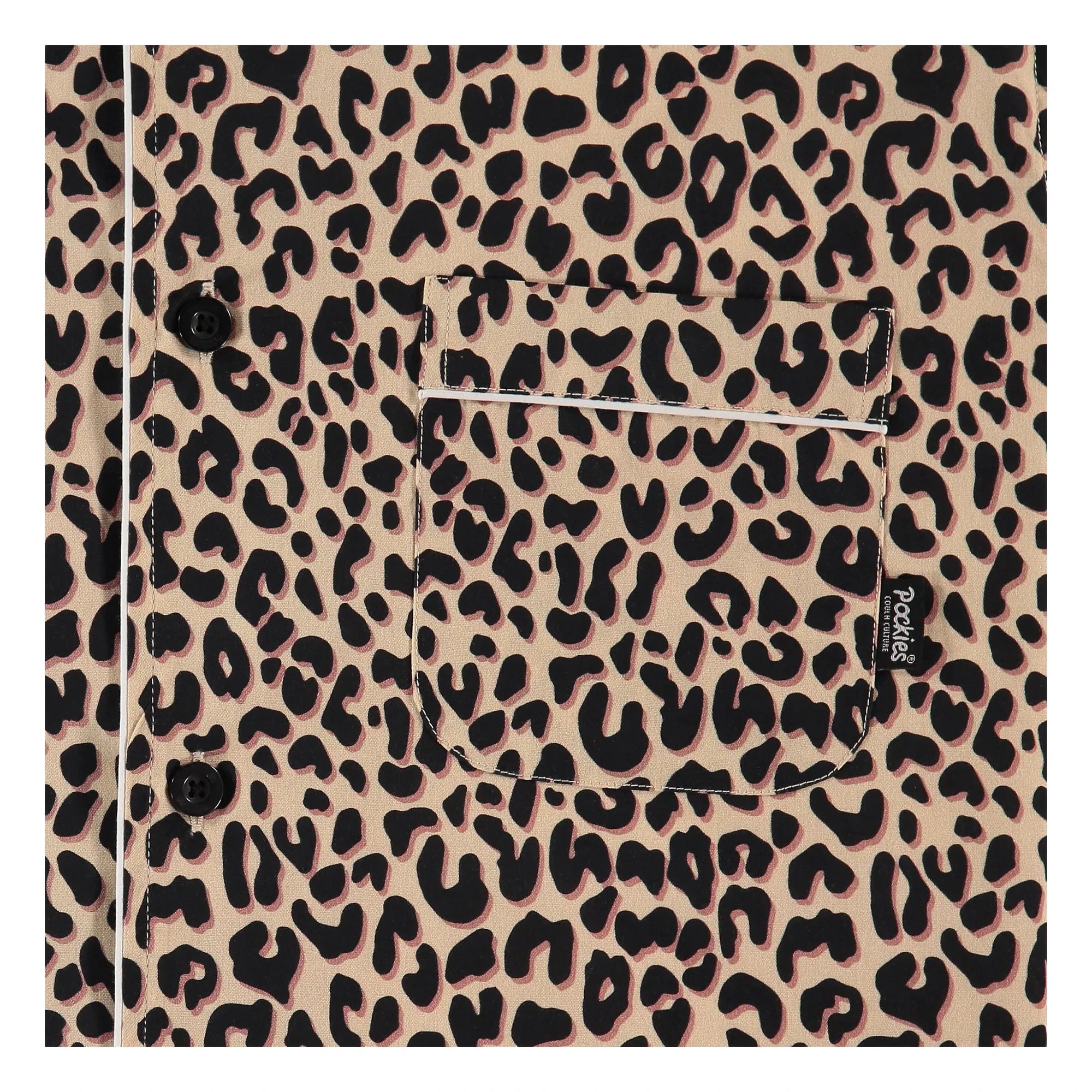 Pockies - Leopard Pajama Shirt | Beige