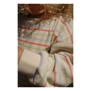 Konges Sløjd - Itty Striped Ribbed Sweatshirt Organic Cotton | Ecru