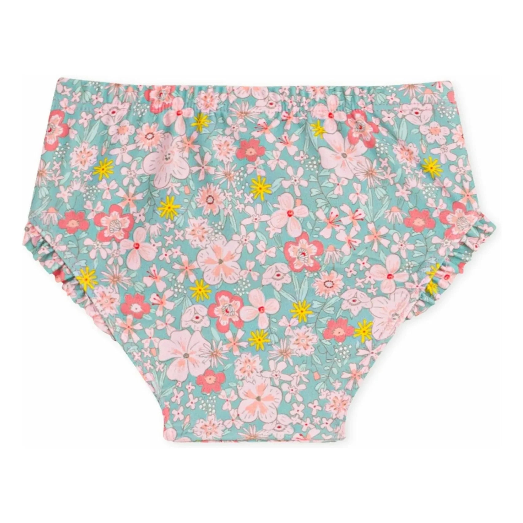 Petit Bateau - Floral Patterned Bikini Bottom | Turquoise