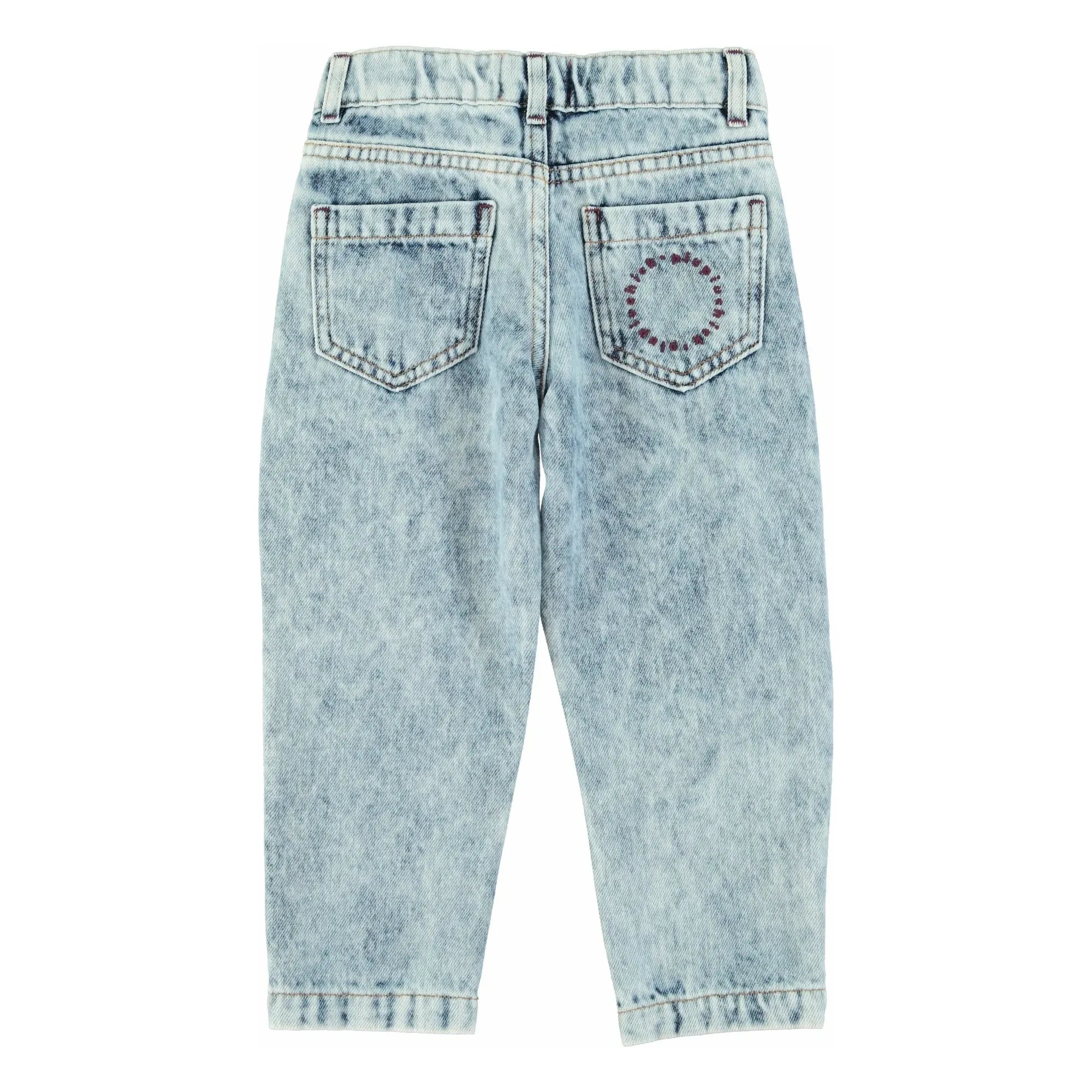 Piupiuchick - Light Wash Mom Jeans | Light Blue
