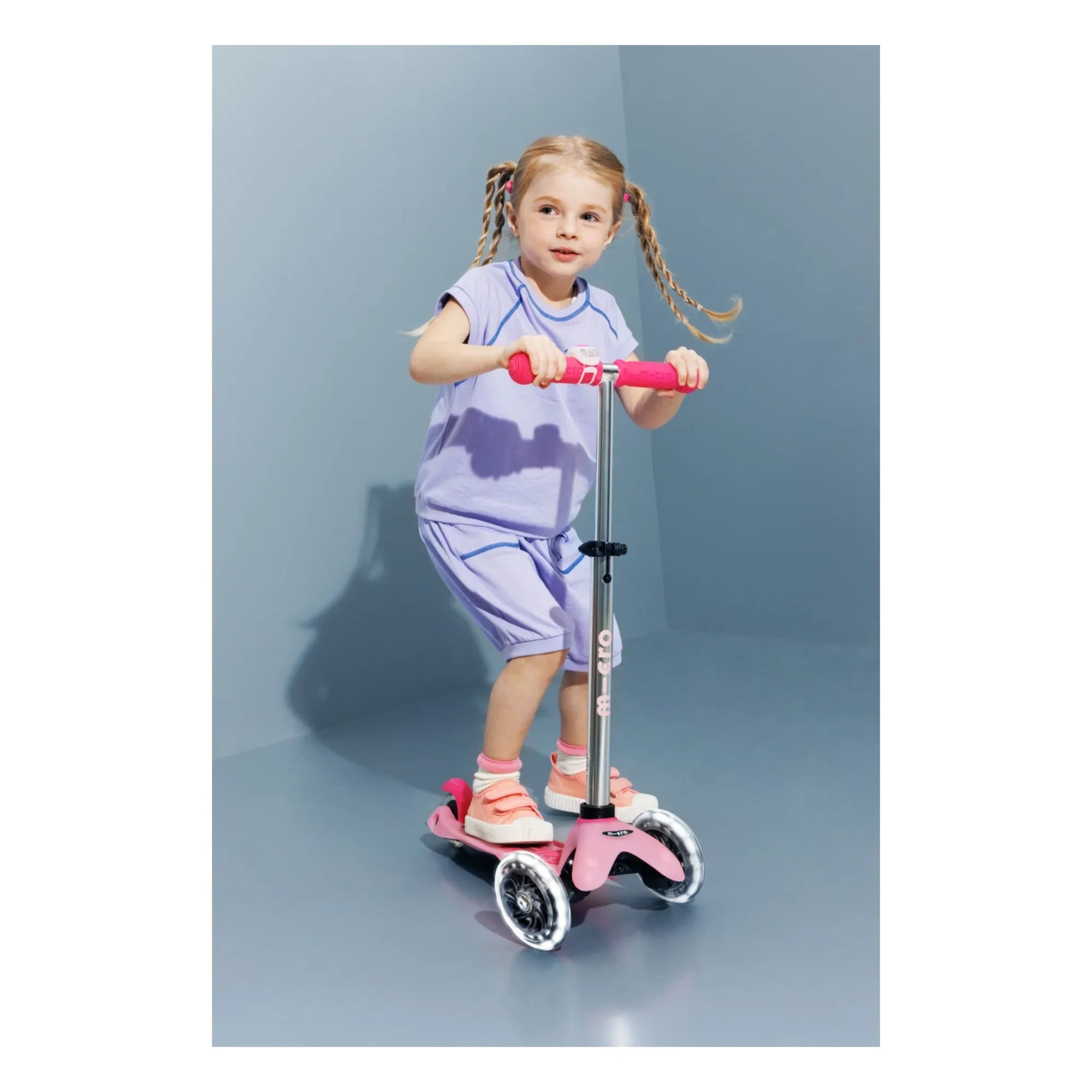 Micro - Mini LED Fluorescent Scooter | Pink