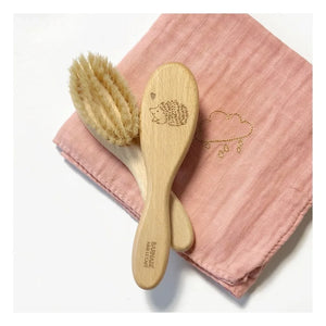 Barnabé loves coffee - Hedgehog Beach Wooden and Silk Brush