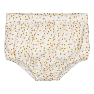 Rose in April - Tosca Jersey Mini Heart Bloomers | Mustard