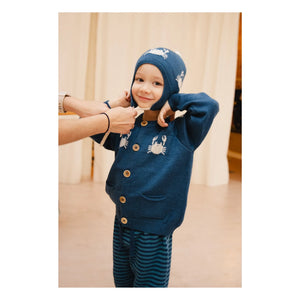 Bayiri - Dancing Crabs Merino Beanie | Blue