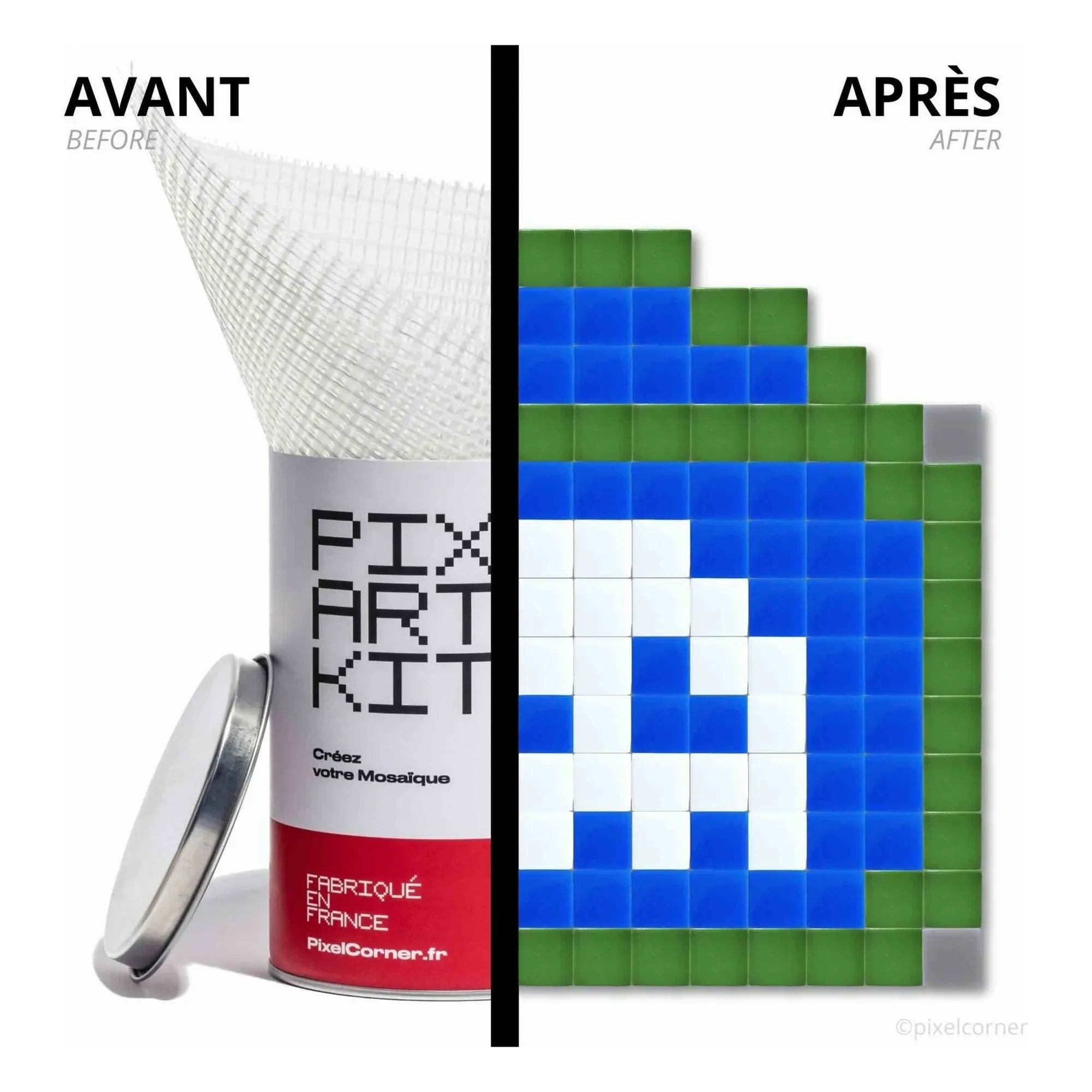 Pixel Corner - Pixel Art Kiti - Paris Sokağı | Mavi