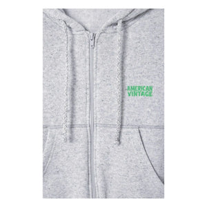 American Vintage - Evona Zip-up Sweatshirt | Light Gray