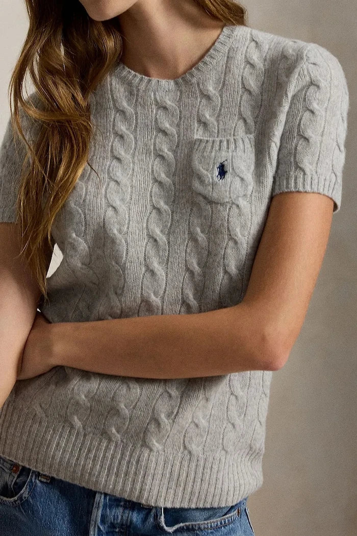 Polo Ralph Lauren Kadın Yün Kısa Kollu Kazak