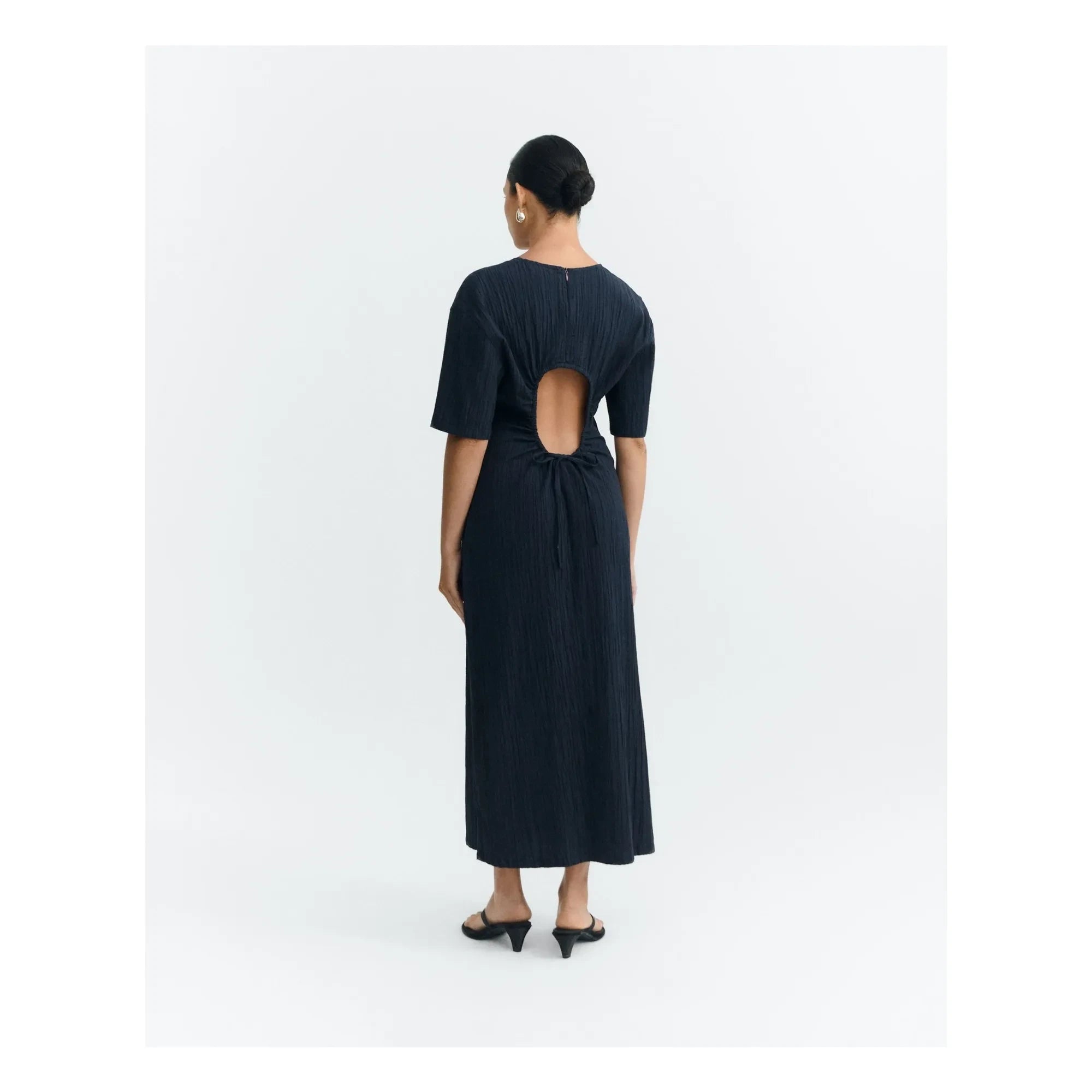 Thinking Mu - Kina Organic Cotton Dress | Blue