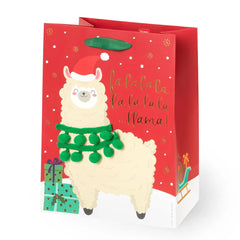 Legami - Llama Christmas Gift Bag - Medium