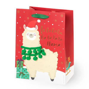 Legami - Llama Christmas Gift Bag - Medium
