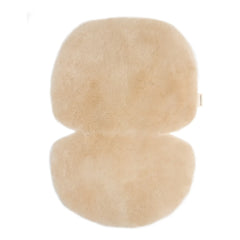BINIBAMBA - Sheep Leather Cushion for Stroller or Musa Basket | Peanut