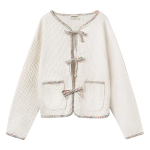 Cozmo - Vinca Organic Cotton Fleece Jacket | Ivory