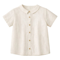 Lililotte - Maxime Organic Cotton Gauze Shirt | Ecru