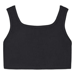 We Are Kids - Aria Organik Pamuk Sünger Crop Top | Siyah