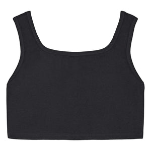 We Are Kids - Aria Organik Pamuk Sünger Crop Top | Siyah