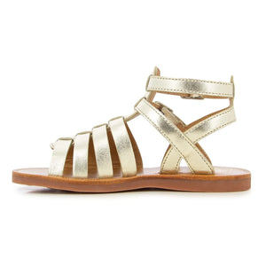 Pom d'Api - Plagette Gladiator Sandals | Gold