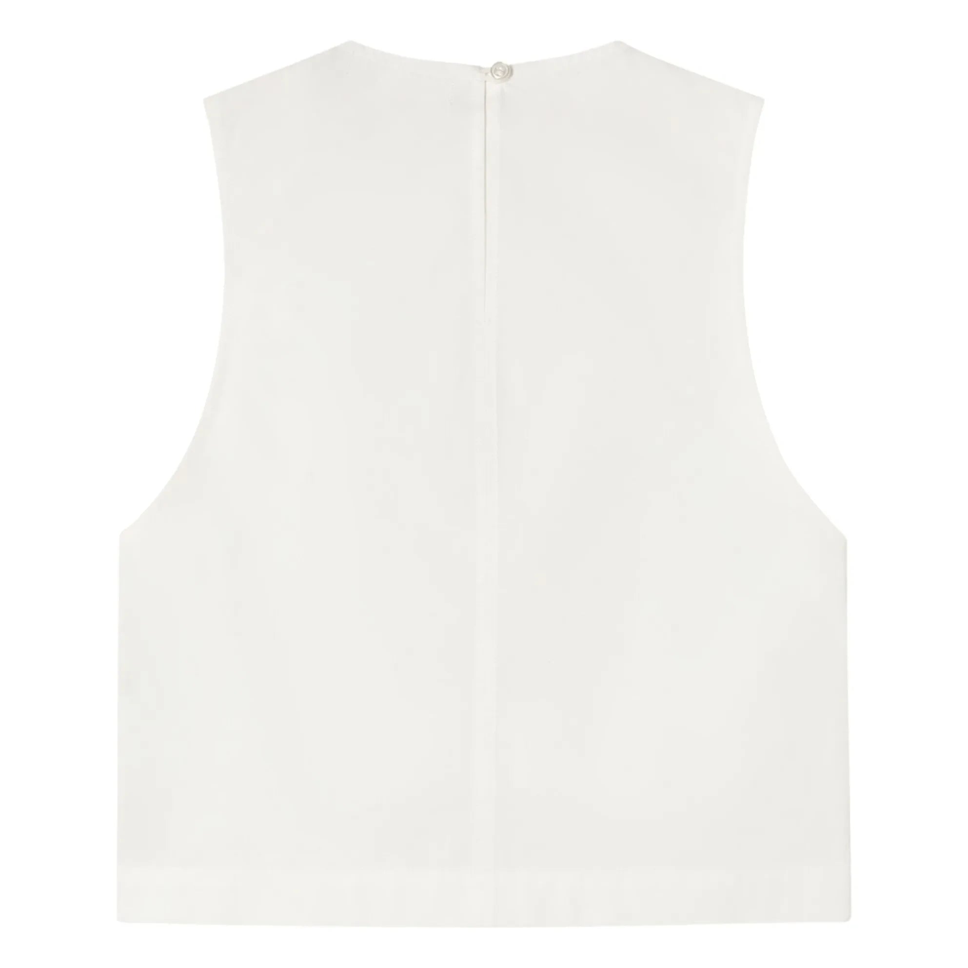 The Tiny Big Sister - Cotton Top | White
