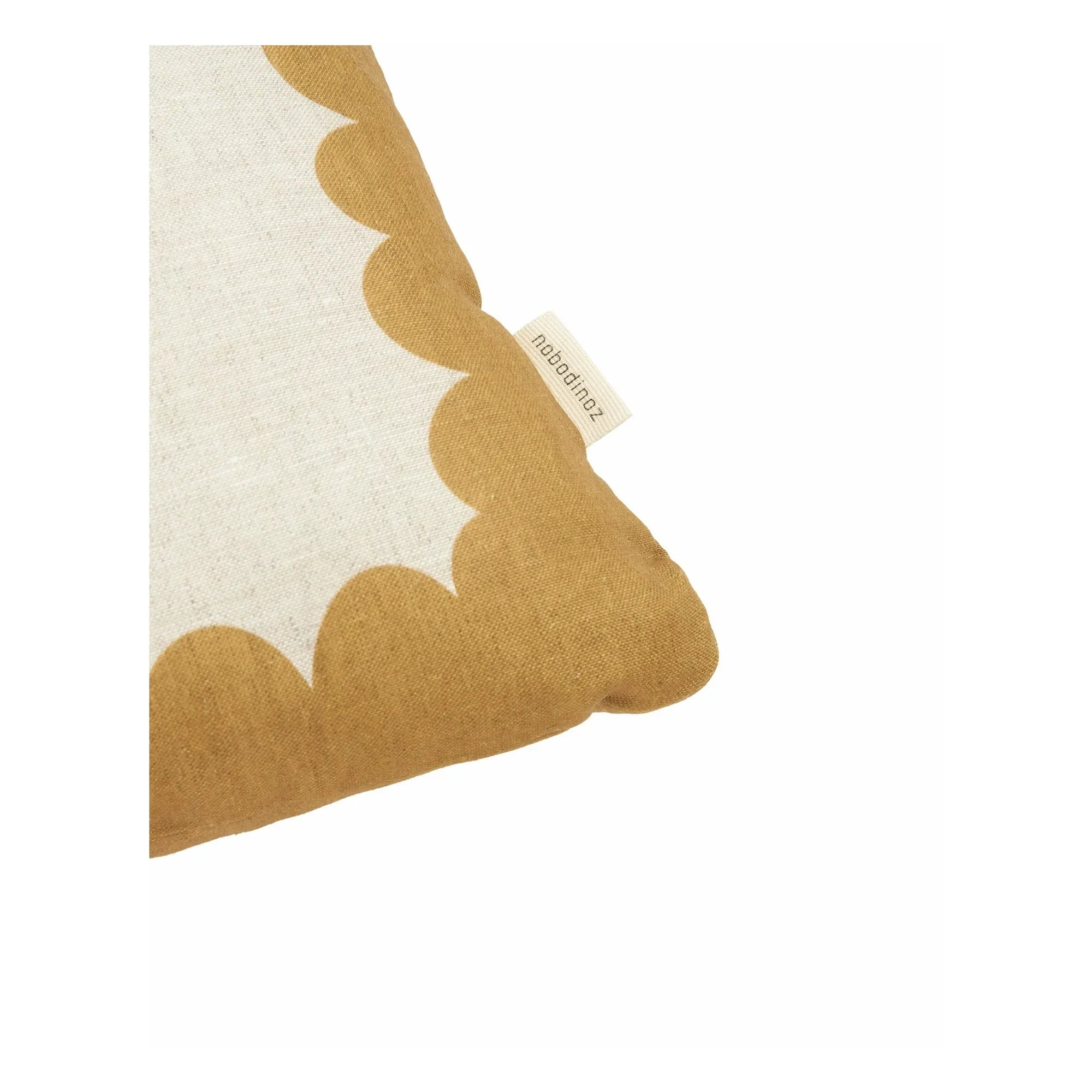 Nobodinoz - Vibes Rectangular Cushion - French Canvas | Mustard