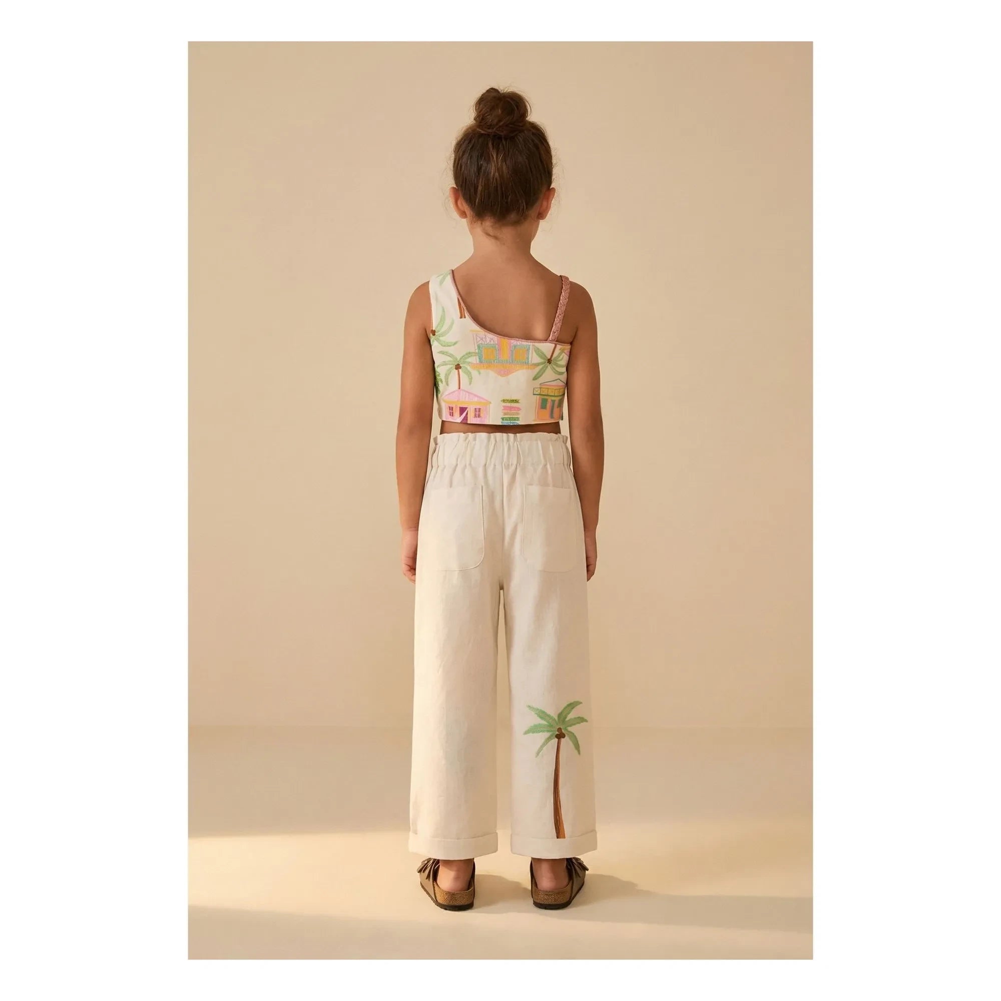 Pepita & Me - Marea Island Asymmetric Swimsuit | Ecru