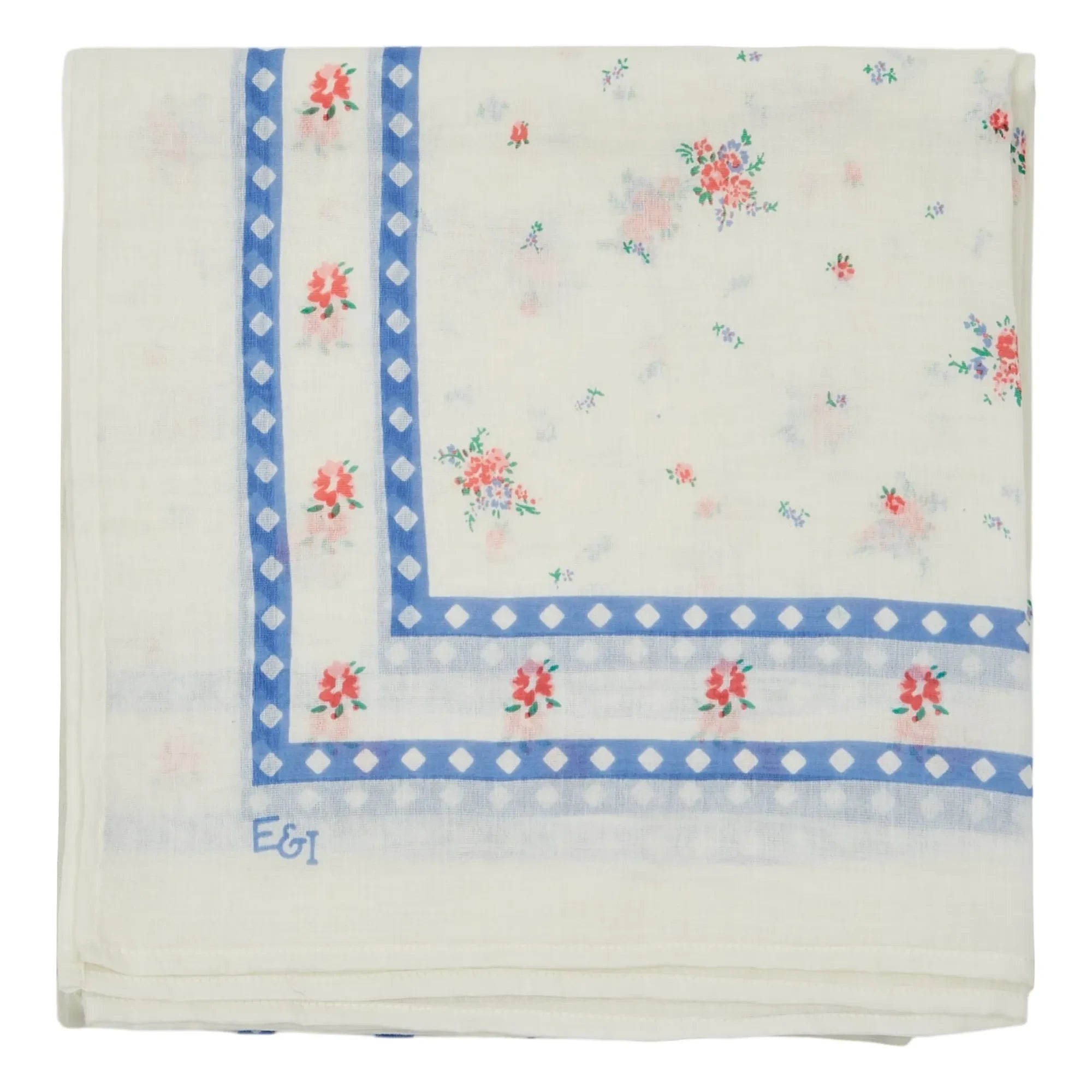 Emile et Ida - Floral Pattern Shawl | Cream
